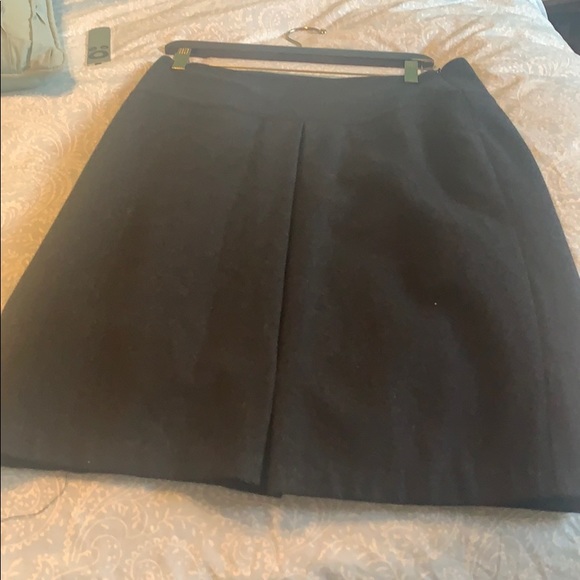 Dark Gray Wool Blend Skirt | Medium - Picture 2 of 5